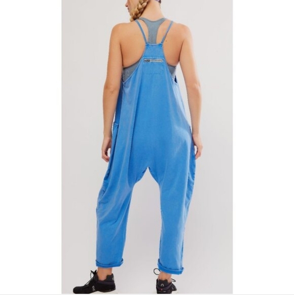 Free People Blue Relaxed Jumpsuit - Picture 3 of 6